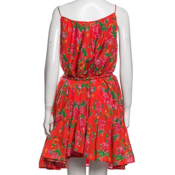 RHODE Nala Mini Dress red floral small - Picture 2 of 9